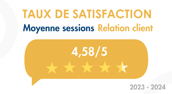 Taux de satisfaction Sessions Relation client